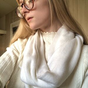 Elegant White Scarf for Women